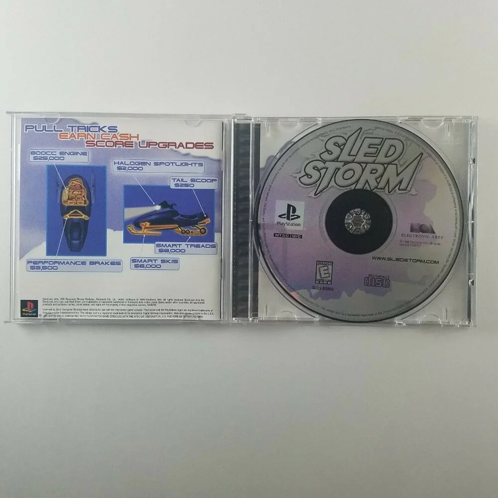 SLED STORM for Sony PlayStation, PS1 Complete w/ Manual